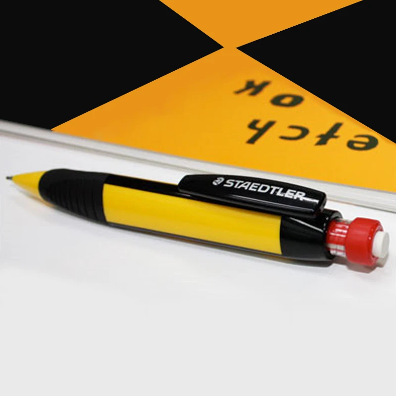 STAEDTLER 771 механический карандаш для рисования, механические карандаши, школьные канцелярские принадлежности, офисные принадлежности, треугольный стержень для карандаша с ластиком 1,3 мм