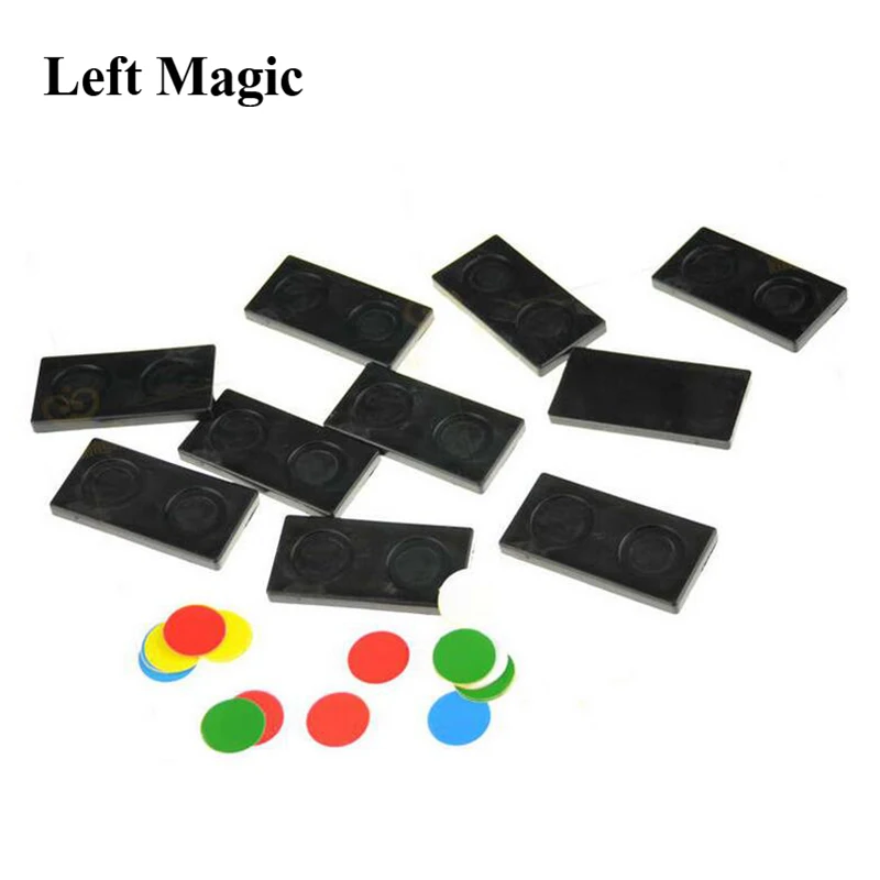 Разноцветный ESP предсказание домино магические трюки крупным планом реквизит