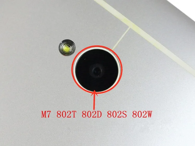 5 шт. детали для задней камеры HTC One M7 802w 802t 802d стеклянные линзы с клейкой сменой +