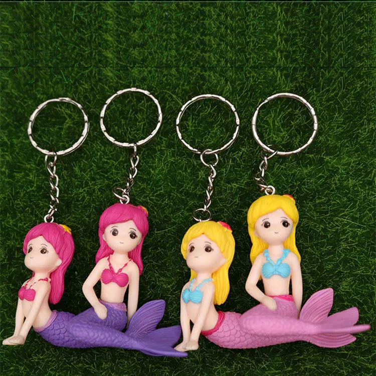 Брелок для ключей в виде русалки брелок автомобиля подвеска красивой рыбы