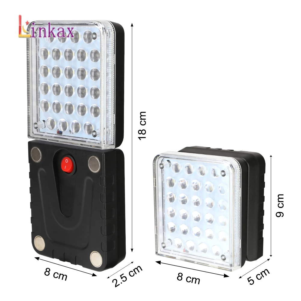 Многофункциональный 28 SMD светодиодный фонарь вращающийся крюк для проверки