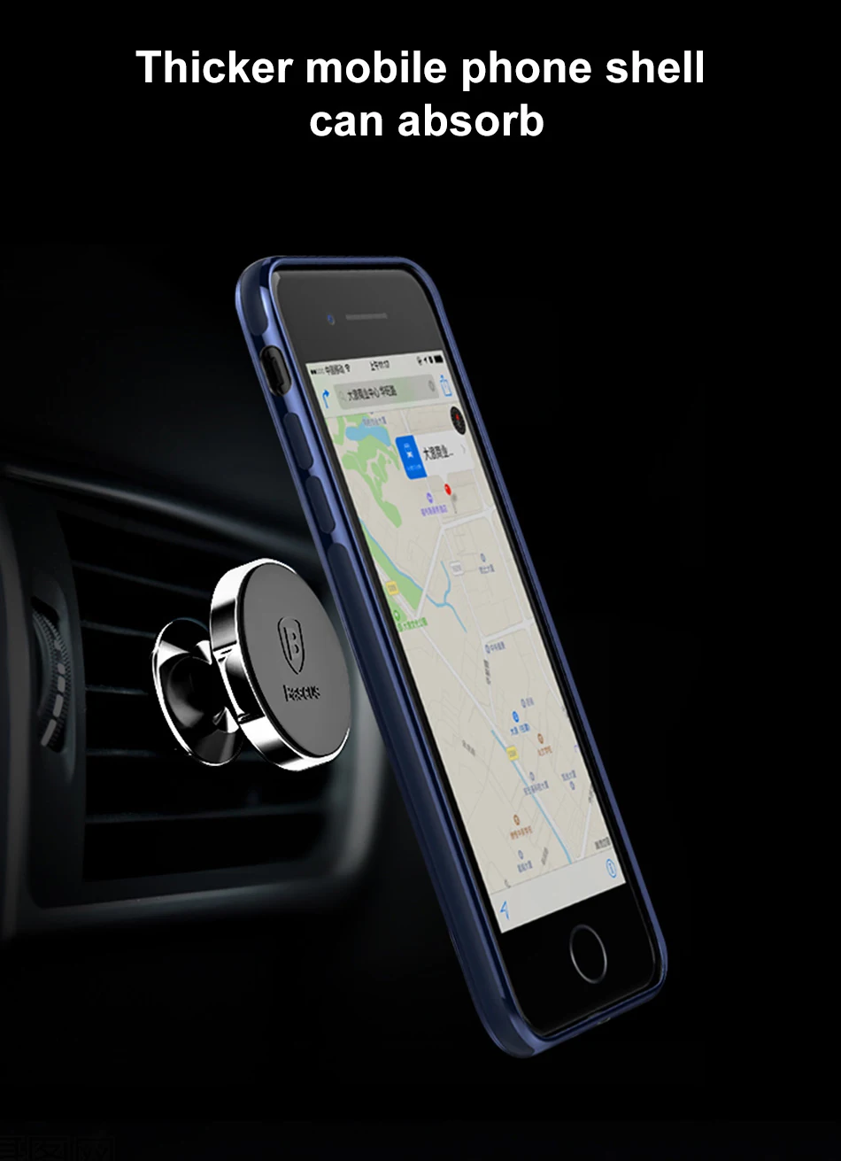 Магнитный автомобильный держатель для телефона Baseus для iPhone 11 Pro Max samsung S10, держатель для телефона в автомобиле, магнитный держатель для мобильного телефона, подставка