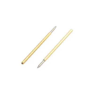 

10pcs P50-B1 0.68mm Dia 15.7mm Length Metal Spring Pressure Test Probe Needle