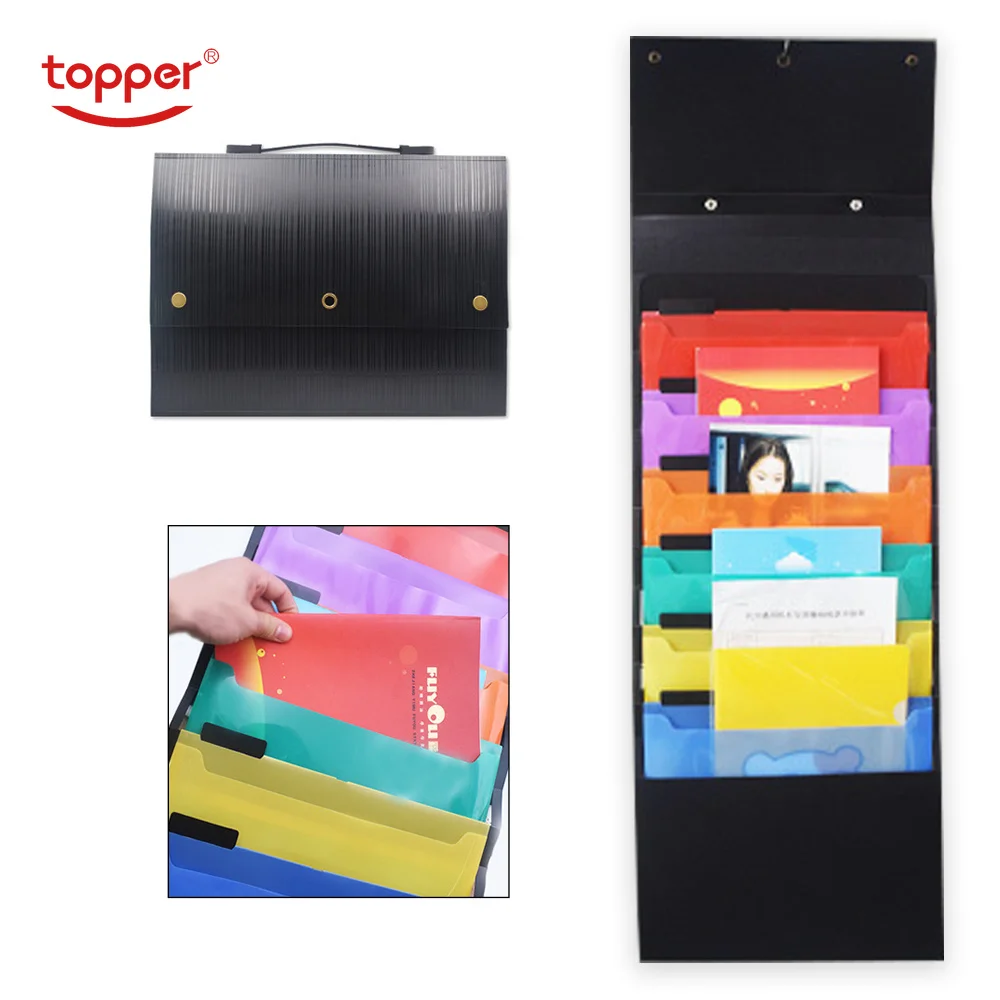 6 pckets PP папка, расширяющийся кошелек, простой стиль, папка для файлов, офисная, Школьная, для документов, А4, сумка для файлов, эластичная застежка, папка