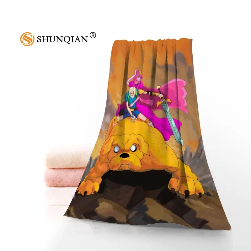 Современное полотенце для лица из микрофибры adventure time/банное размером 35x75 см 70x140 с