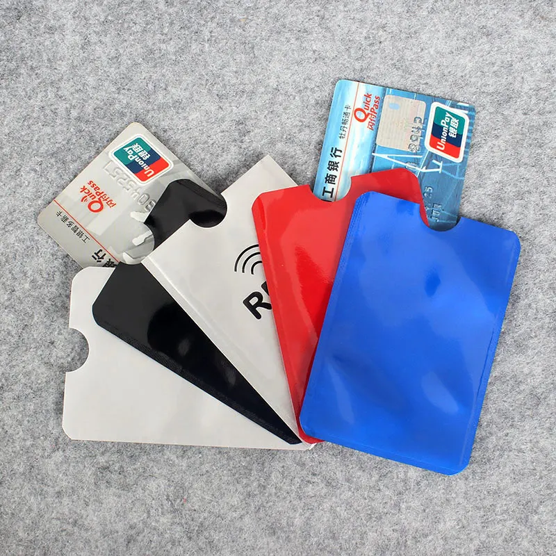 5 шт. цветной Анти Rfid кошелек блокирующий считыватель Блокировка банк держатель