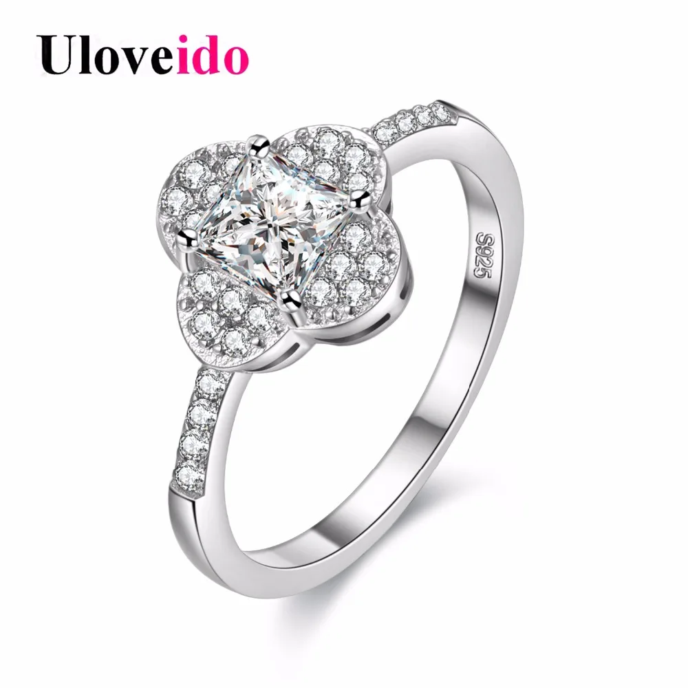 Женское кольцо в виде клевера с камнями | Украшения и аксессуары