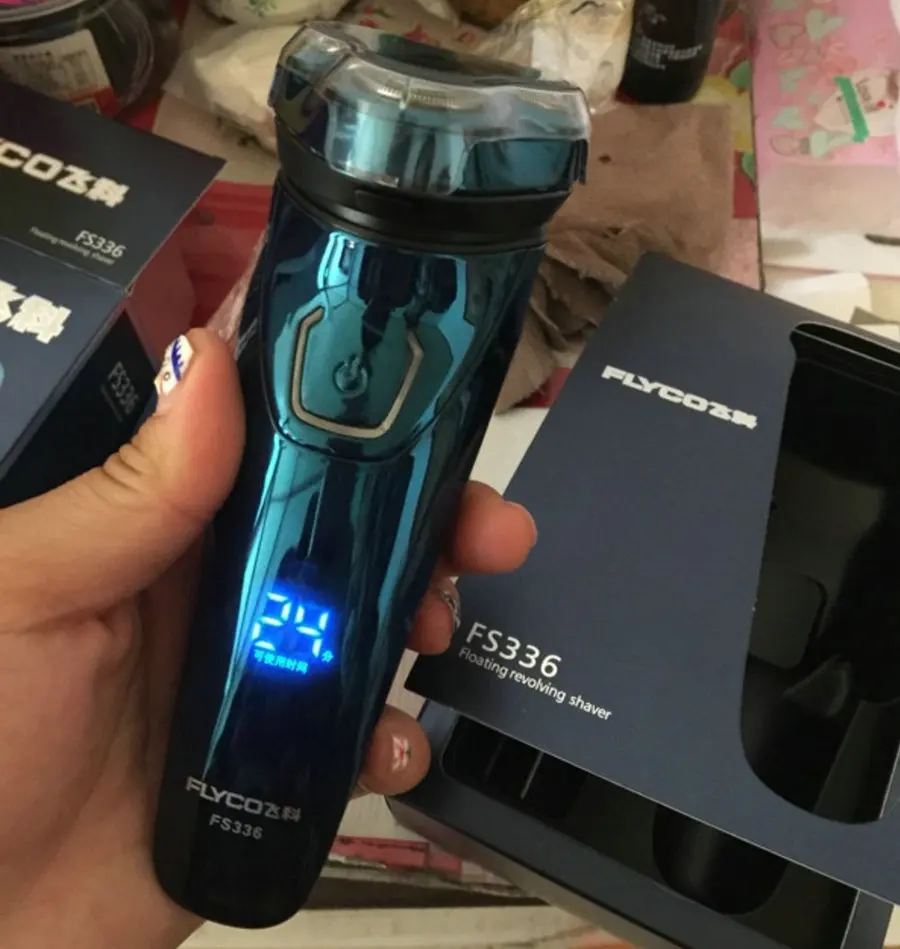 Flyco fs336 электрическая Мужская бритва 3D плавающая умная перезаряжаемая с