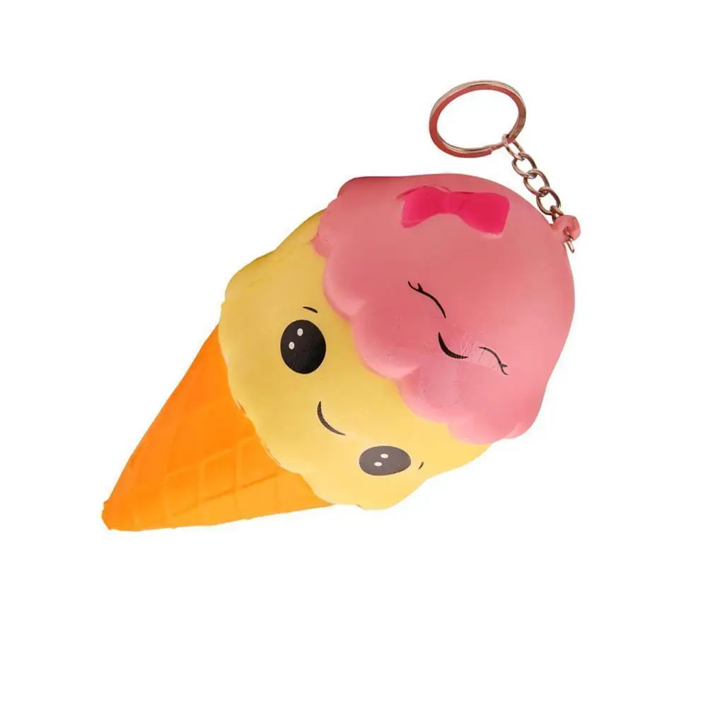 Kawaii мягкий Jumbo мягкое мороженое медленно поднимающееся удовольствие Poo кальмары милые ремешки для телефона Подарочные игрушки для детей мальчиков и девочек