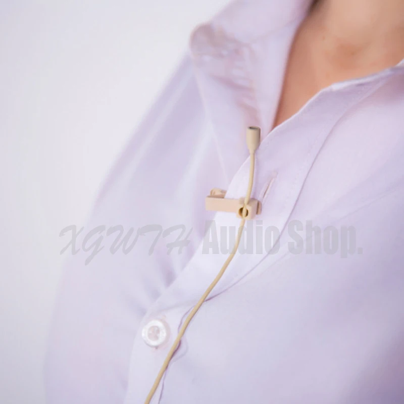 Конденсаторный петличный микрофон с зажимом на воротнике для беспроводной