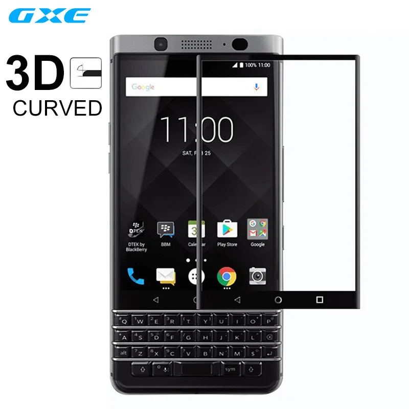 GXE 3D изогнутое полное покрытие закаленное стекло для Blackberry Priv защита экрана