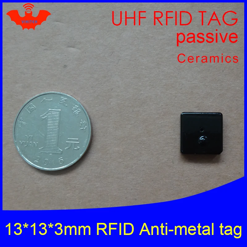 UHF RFID анти металлическая бирка 915 мгц 868 Alien Higgs3 EPCC1G2 6C инструмент 13*13*3 мм маленькая