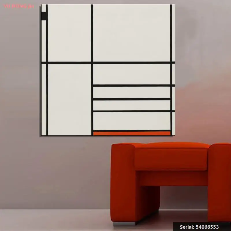 Piet Cornelies Mondrian натюрморт абстрактная живопись маслом Рисование Искусство спрей