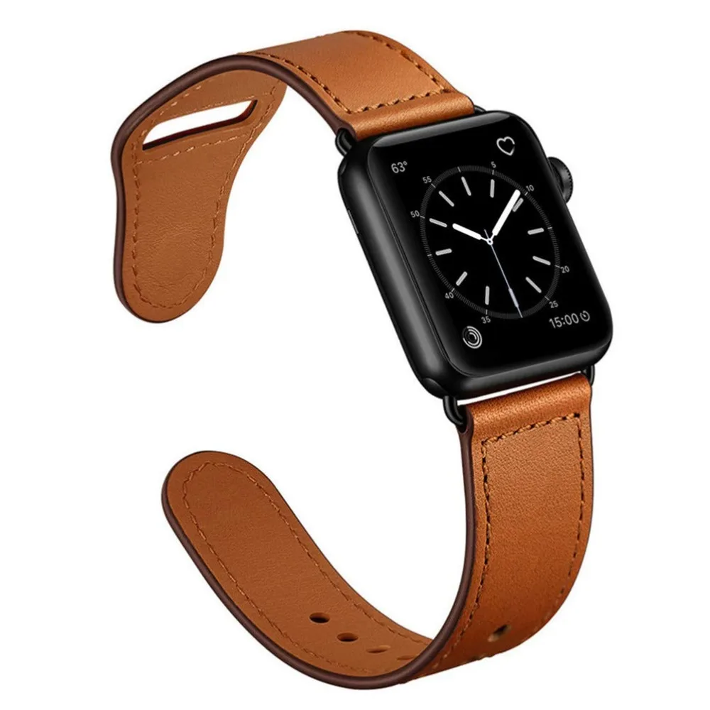 Кожаный ремешок для apple watch 4 3 42 мм/38 мм correa iwatch 44 мм/40 pulseira браслет ремень|Ремешки часов| |