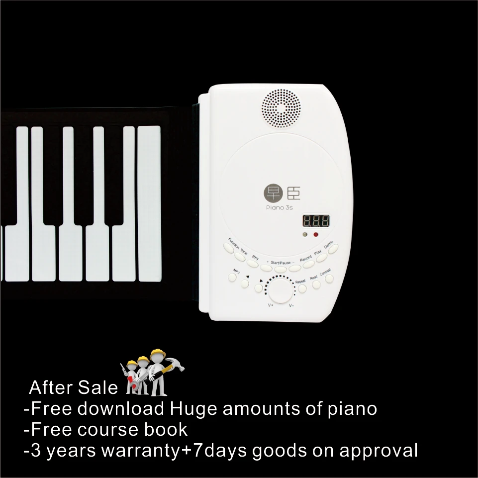 гибкая клавиатура электронное цифровое пианино синтезатор 88 клавиш миди