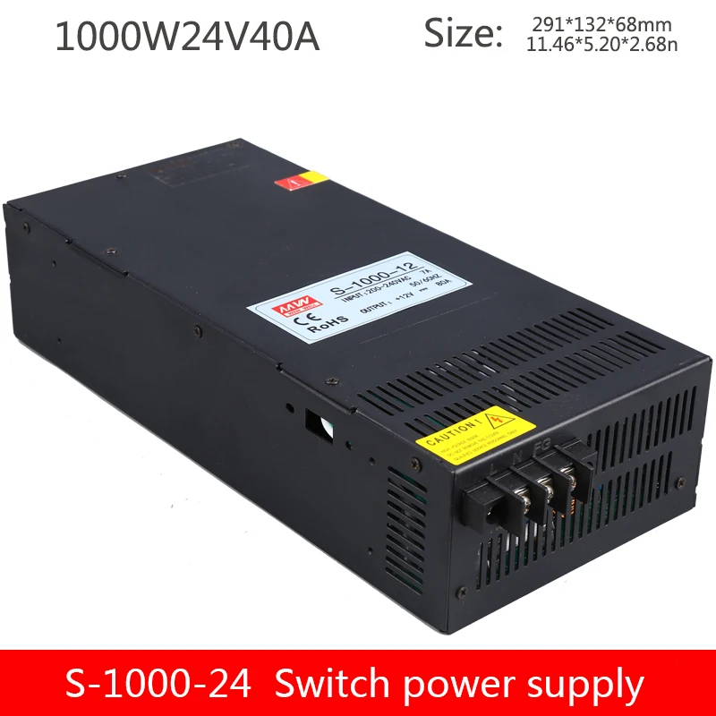 Импульсный источник питания высокой мощности S-1000W-24V40A12V80A36V48V60V1000W DC с