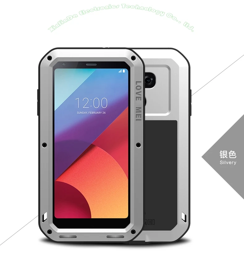 Чехол для LG G6 G5 G4 G3 V20 V10,, LOVE MEI, алюминиевый металл+ стекло Gorilla glass, ударопрочный, водонепроницаемый чехол для LG G6 LG601