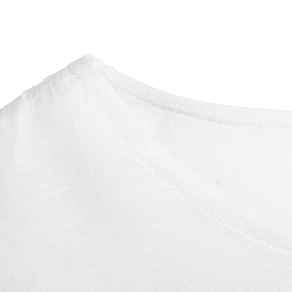 Блузка женская с длинным рукавом ассиметричная Повседневная льняная рубашка