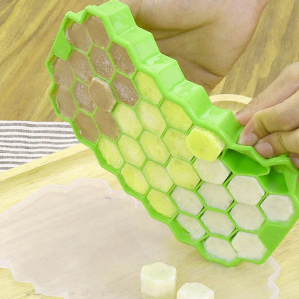 30 Hole Jelly Pudding Silicone Mold Folding Ice Tray DIY Honeycomb Shape Heat Resistant Non-stick Chocolate Large Capacity Home | Дом и сад
