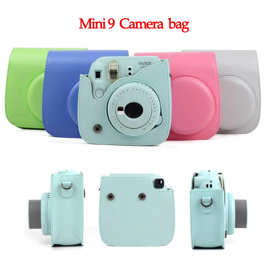 Fujifilm Instax instant Mini 9 8 сумка для камеры из искусственной кожи плечевой ремень защитный чехол для камеры instant mini 9 8