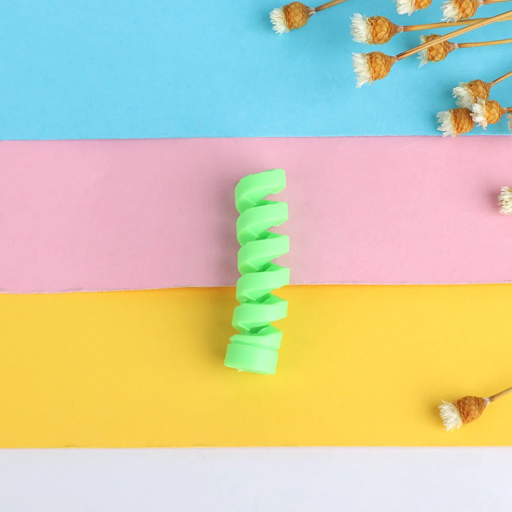 10 шт. спиральный кабель протектор линии передачи данных силиконовый моталка защитный Iphone samsung Android usb зарядка наушники чехол