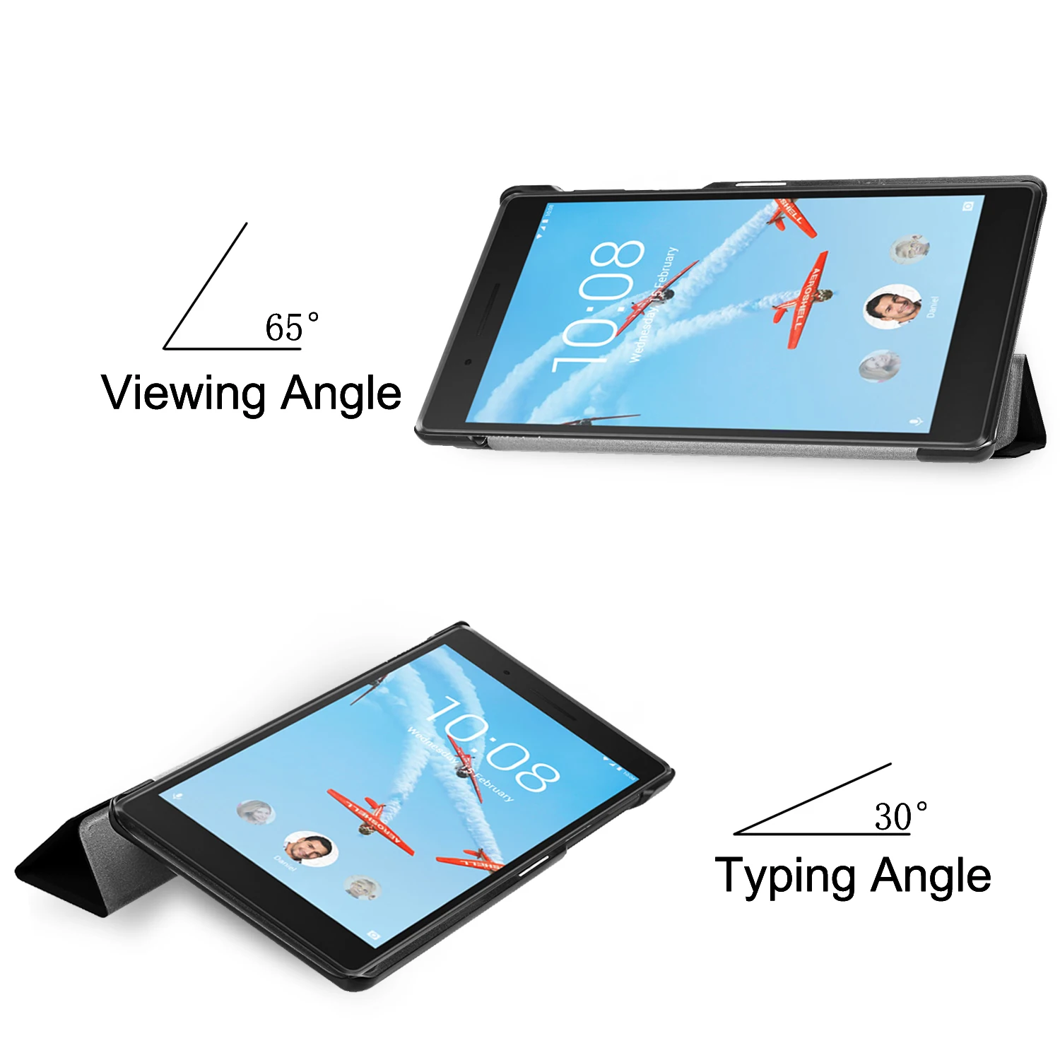 Чехол из ПУ для lenovo Tab4 Tab 4 7 дюймов TB-7504 TB-7504F для lenovo Tab 7 TB-7504X() Smart Cover