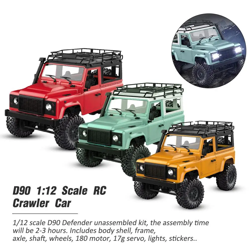MN модель D90 1:12 Масштаб RC Гусеничный Автомобиль 2,4G 4WD пульт дистанционного управления грузовик с передним светодиодный светильник 2 корпуса багажник на крышу гусеничный грузовик