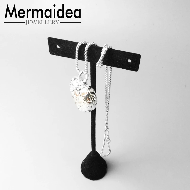 Звено цепи ожерелье сердце медальон мода посеребренные ювелирные изделия