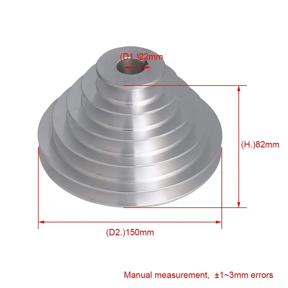 

22mm Bore Outter Dia 54-150mm 5 Step A Type V-Belt Pagoda Pulley Belt