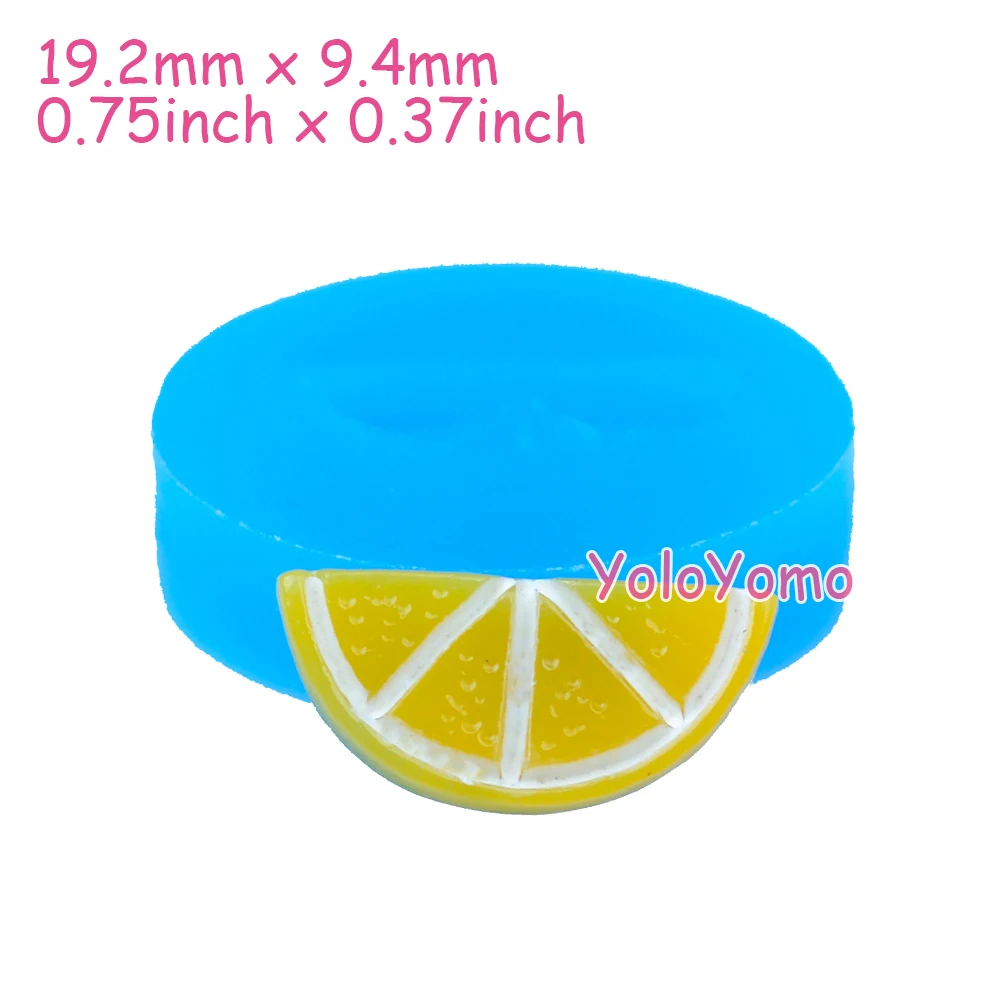 S046YL 19.2mm Orange Slice Silicone Mold - Fruit Oven Safe Fondant Craft Cake Decorating Resin DIY Handmade Candy | Дом и сад