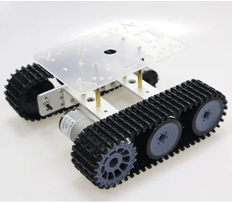 RC металла робот танк Шасси Мини TP100 гусеничный гусеничная машина с Пластик трек для Arduino diy учебный комплект