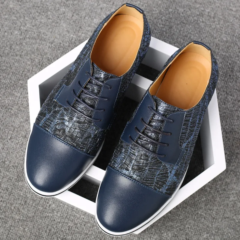 

Big Size Men Casual Shoes Low Top Cut Sneakers Spring and Autumn Mens Casual Shoes Leather PU Waterproof Flats