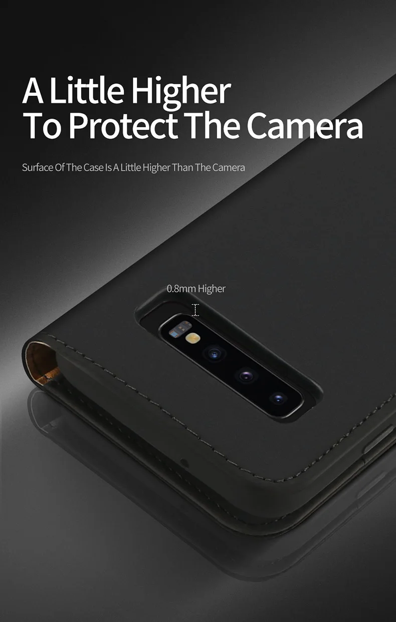 Чехол DUX DUCIS из натуральной кожи для samsung Galaxy S10 Plus, откидной Чехол-кошелек для samsung S10 S9 Plus S10E S10plus, чехол для телефона s