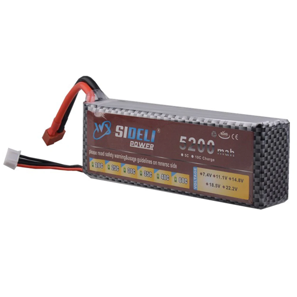 ELEOPTION 3PCS 11.1V 5200mah 3S 30C LiPo Battery For RC Car Truck Helicopter Airplane Frame Kit with XT60 / T Plug | Электроника