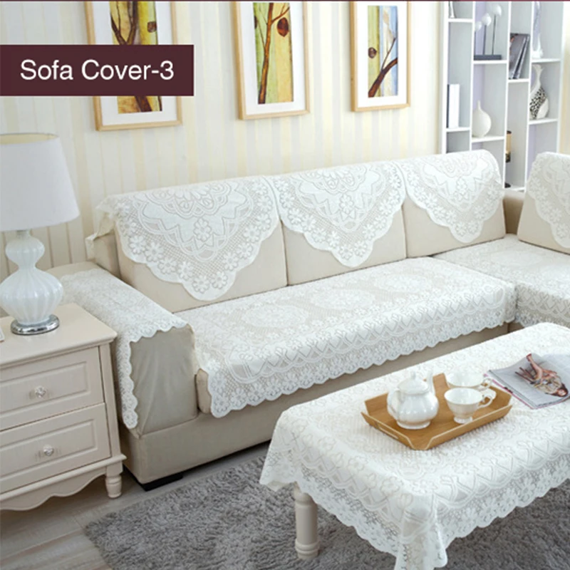 Кружевной чехол для дивана на угловом диване стрейч Чехлы Мебели чехлов