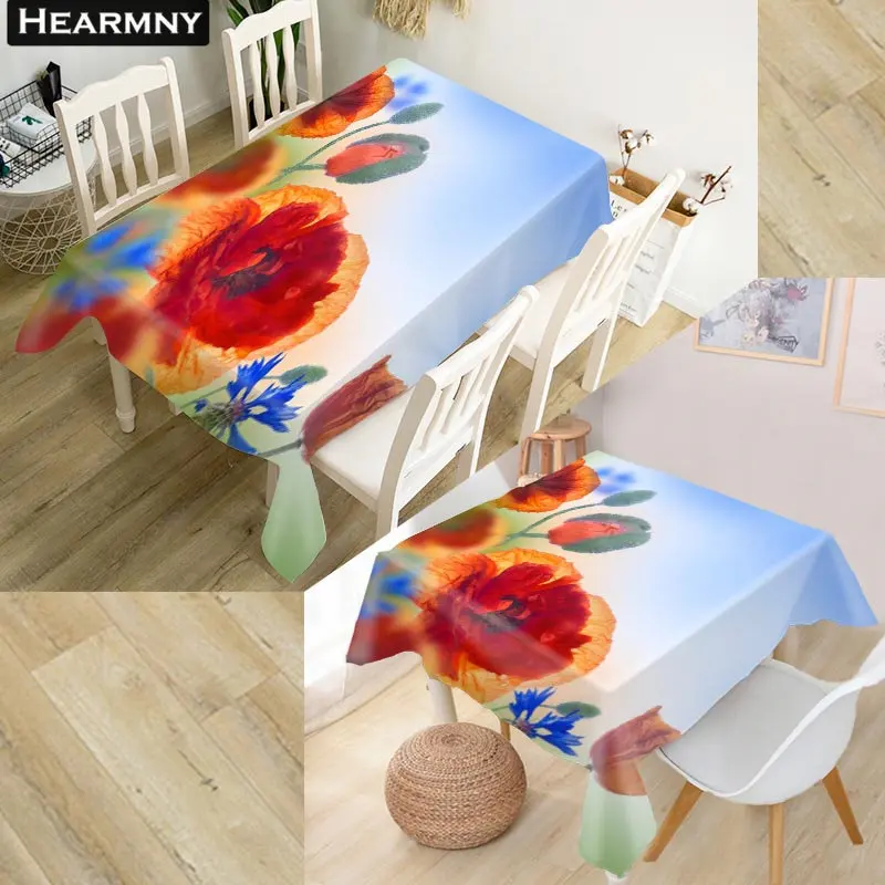Скатерть HEARMNY для мака 3D ткань Оксфорд квадратный/прямоугольный