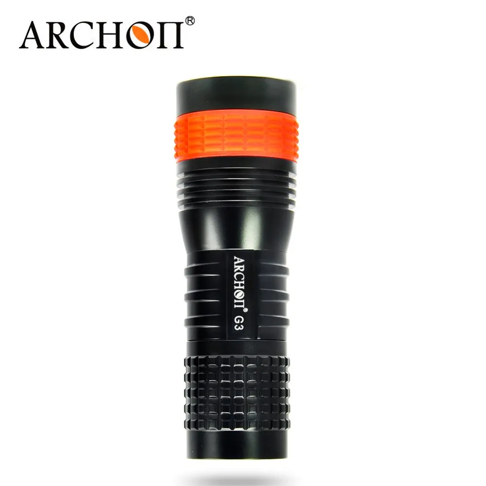 ARCHON G3 фонарик для дайвинга CREE XP-G2 R5 max подводный 100 метров водонепроницаемый IP68 6500k