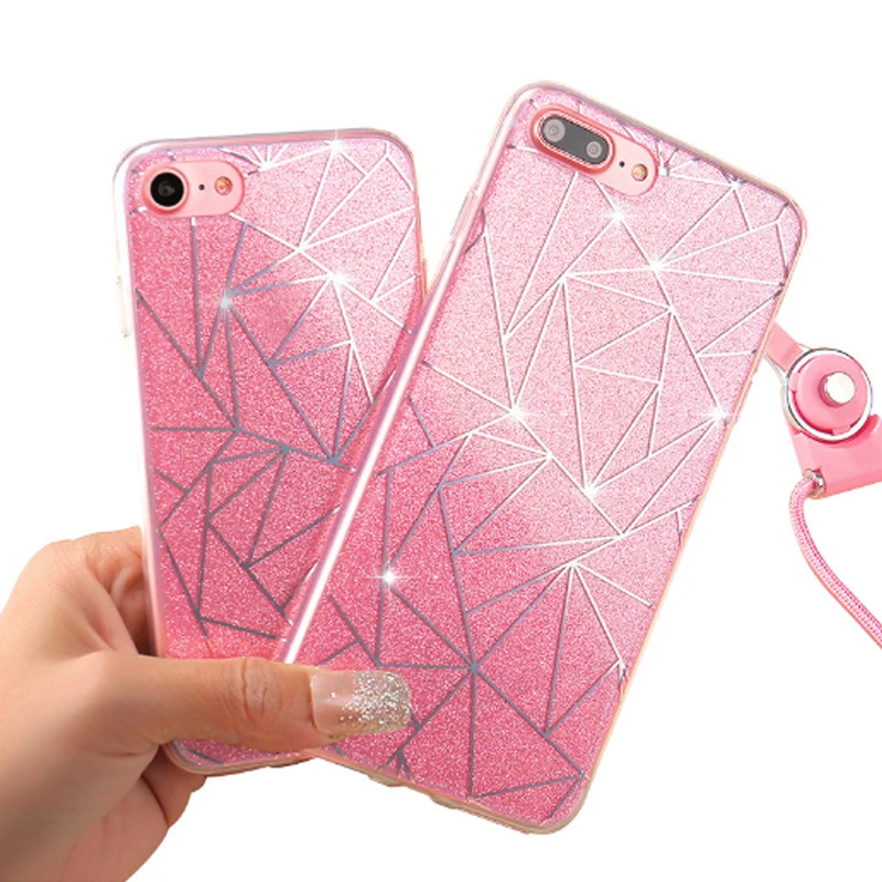 Блеск телефона чехол для iPhone X 8 7 6 S плюс мода Косметическая пудра Блёстки diamond iphone