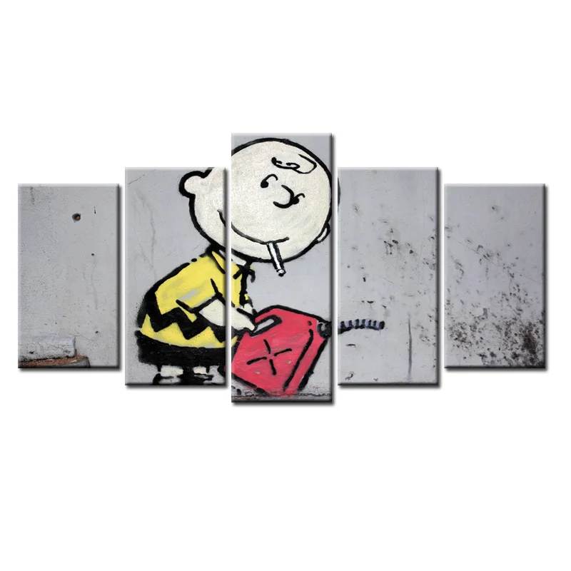 5 панелей рамка граффити постер холст настенная живопись искусство домашний