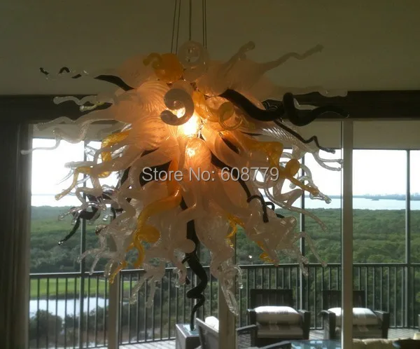 

Free Shipping Special Design Murano Glass Deco Hanging LED Chandelier