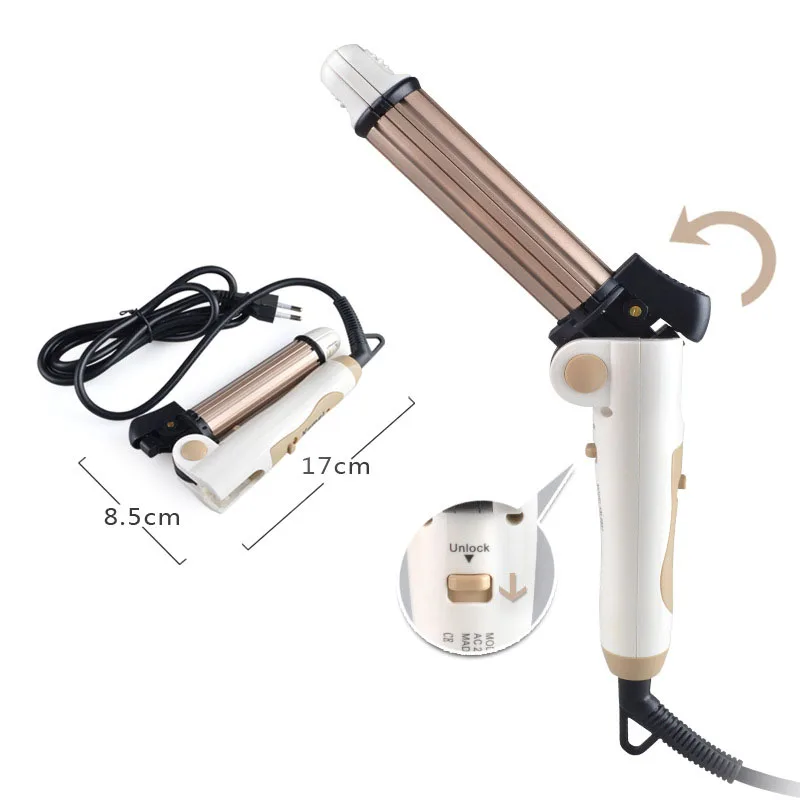 Mini-portable Hair Storm Curler Corn Perm Curling Figures Iron Air Band Straight Board | Красота и здоровье