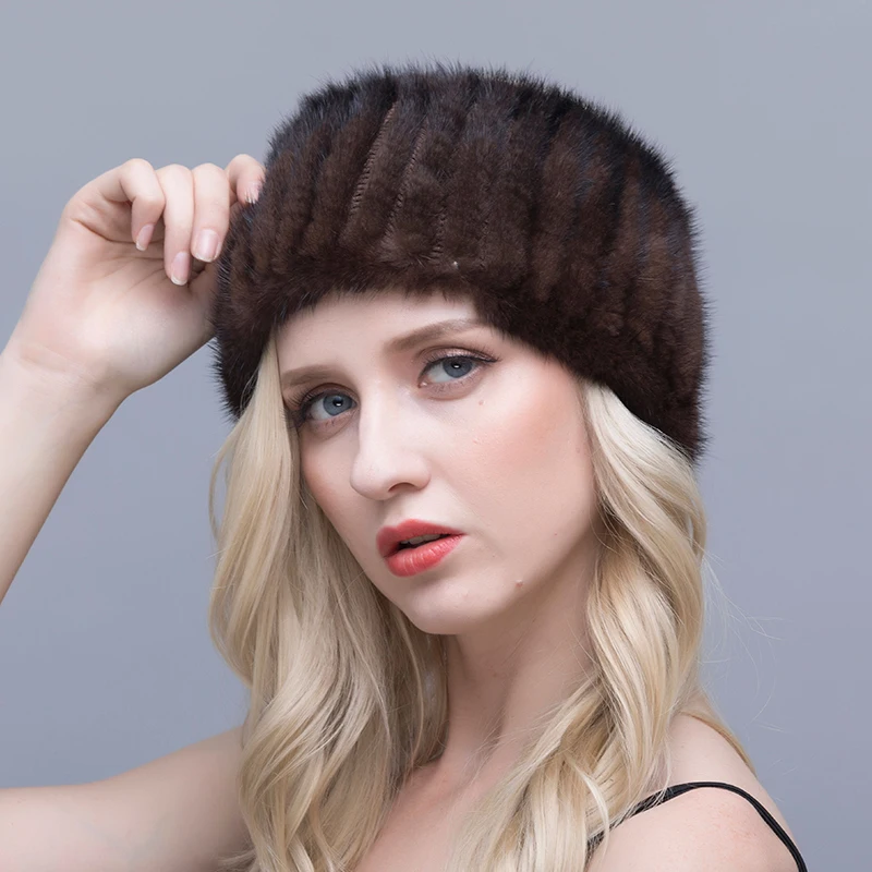 QIUSIDUN натуральный мех норки вязаные шарфы стильный и эластичный шарф женский