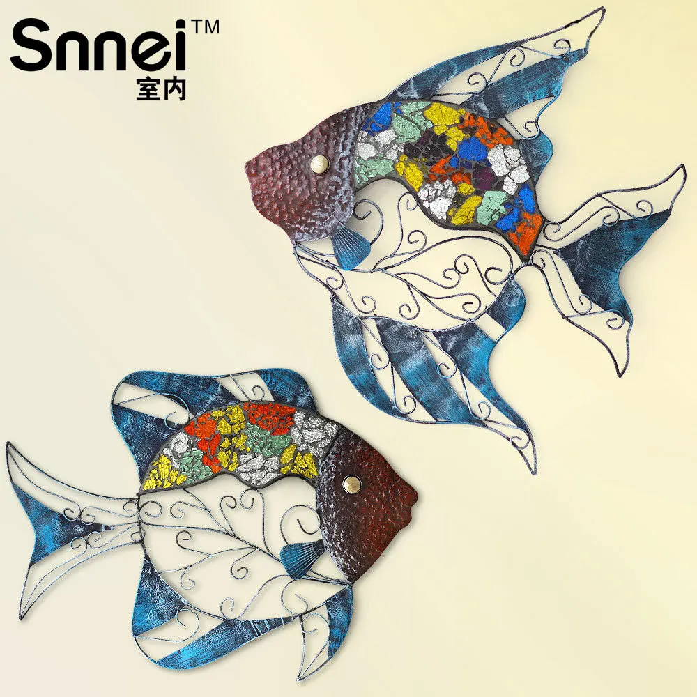 

Indoor fish mural wall hangings , wall decoration,Mediterranean style pendant wall stickers