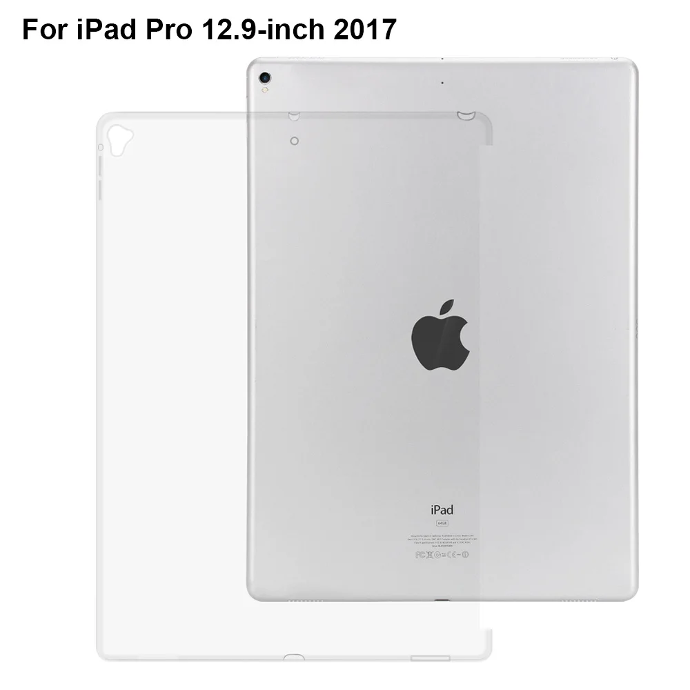 Чехол для iPad Pro 12 9 дюйма 2017 Redlai ультра-тонкий кристально чистый мягкий ТПУ Задний