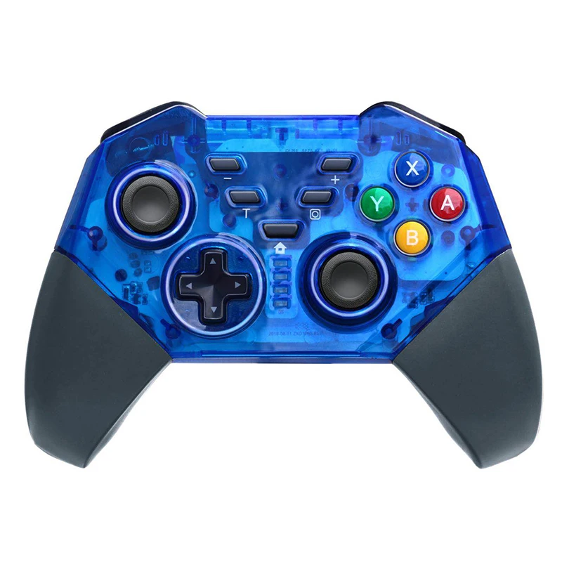 Clear Blue Игровой джойстик 6 типов на выбор для NS Console Pro, беспроводной Bluetooth геймпад для пульта дистанционного управления kingd для ПК - Цвет: Clear Blue