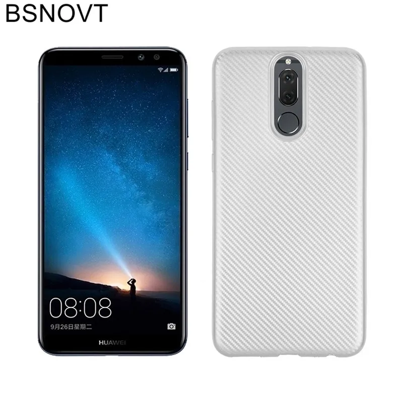 Huawei mate 10 Lite чехол из мягкого углеродного волокна тонкий противоударный для huawei Nova