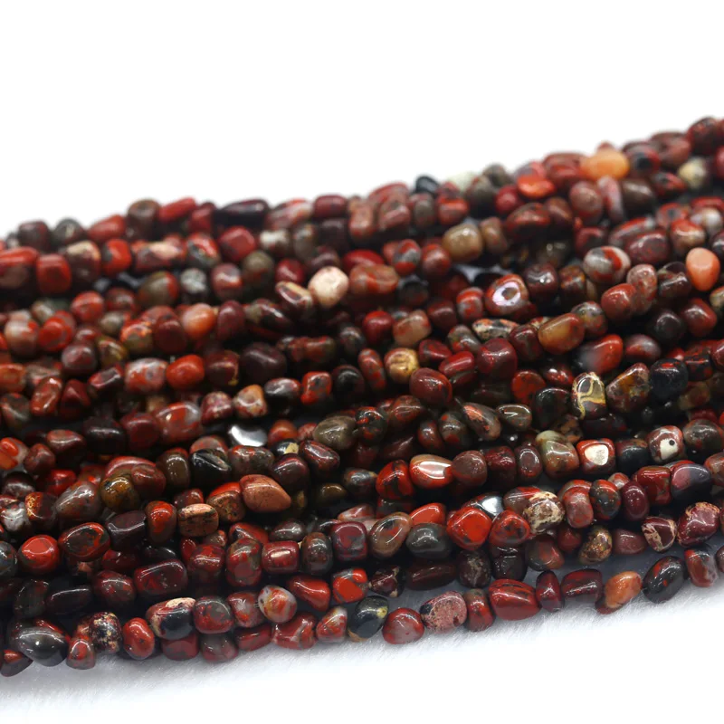 Оптовая продажа натуральная Натуральная красная яшма маленькие бусины в форме