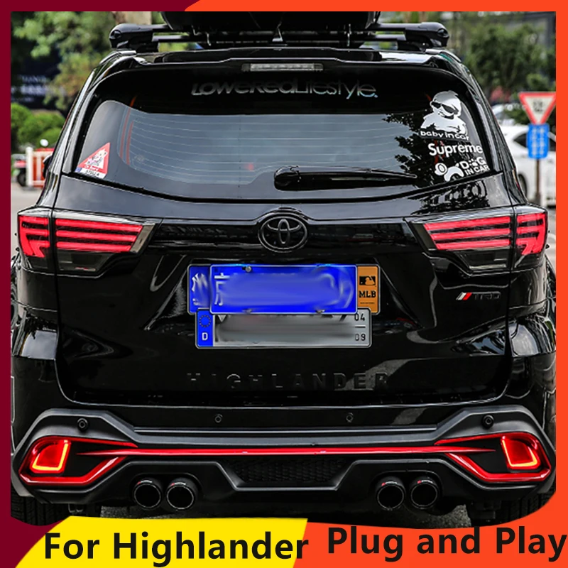 KOWELL автомобильный Стайлинг для Toyota задние фары Highlander 2015 2019 фонари