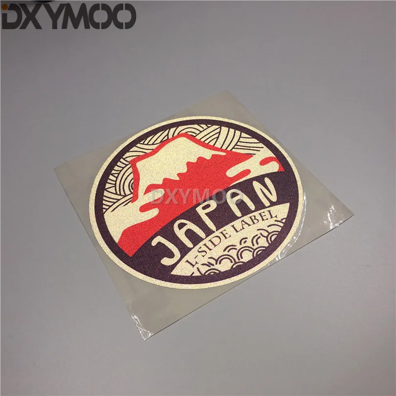 Car Styling Vinyl Decal Japanese Made In Japan Sun Moutain Fuji L-side Label Motor Bike Sticker Reflective | Автомобили и