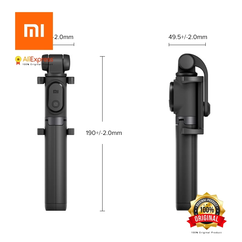 Для Xiaomi оригинальный складной штатив селфи палка Bluetooth с беспроводным затвором
